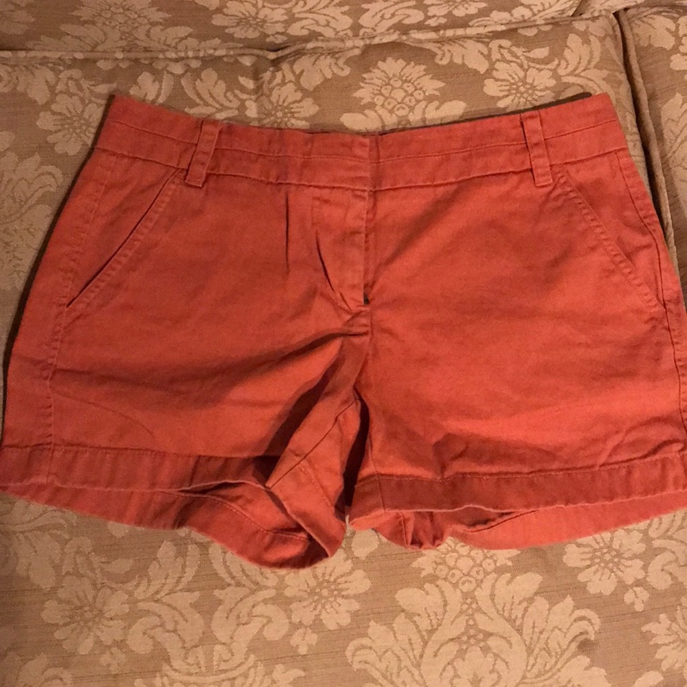 J.crew burnt Orange chino shorts